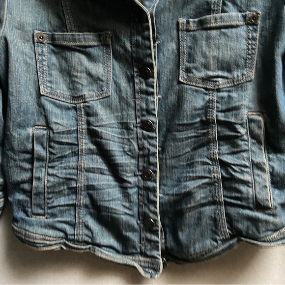 Part Two Denim button jacket Sz 8 - Picture 3 of 8